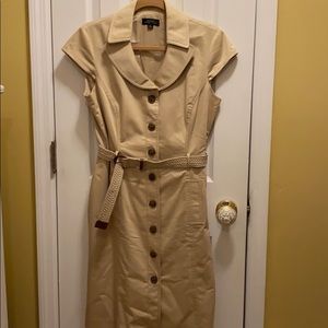 Ladies ss tan dress:  Tahari Arthur Levine
